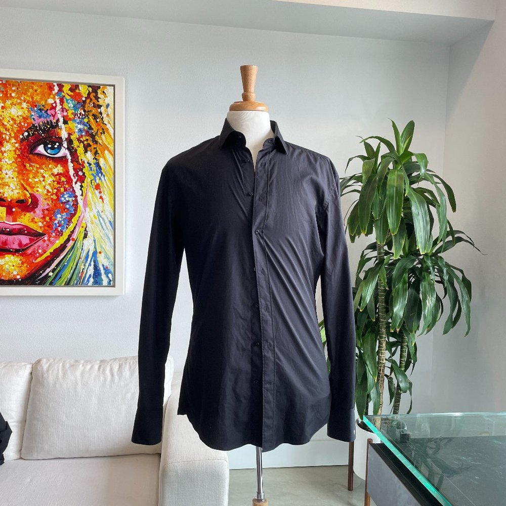 Indochino Dress Shirt (Black) Size L